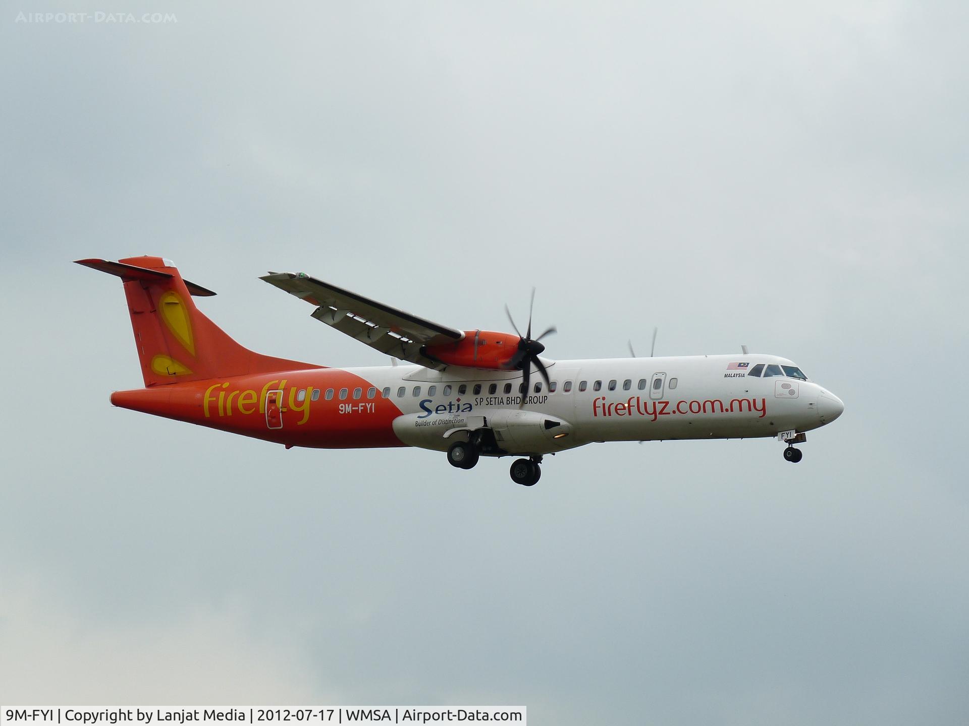 9M-FYI, 2010 ATR 72-212A C/N 935, Arrival