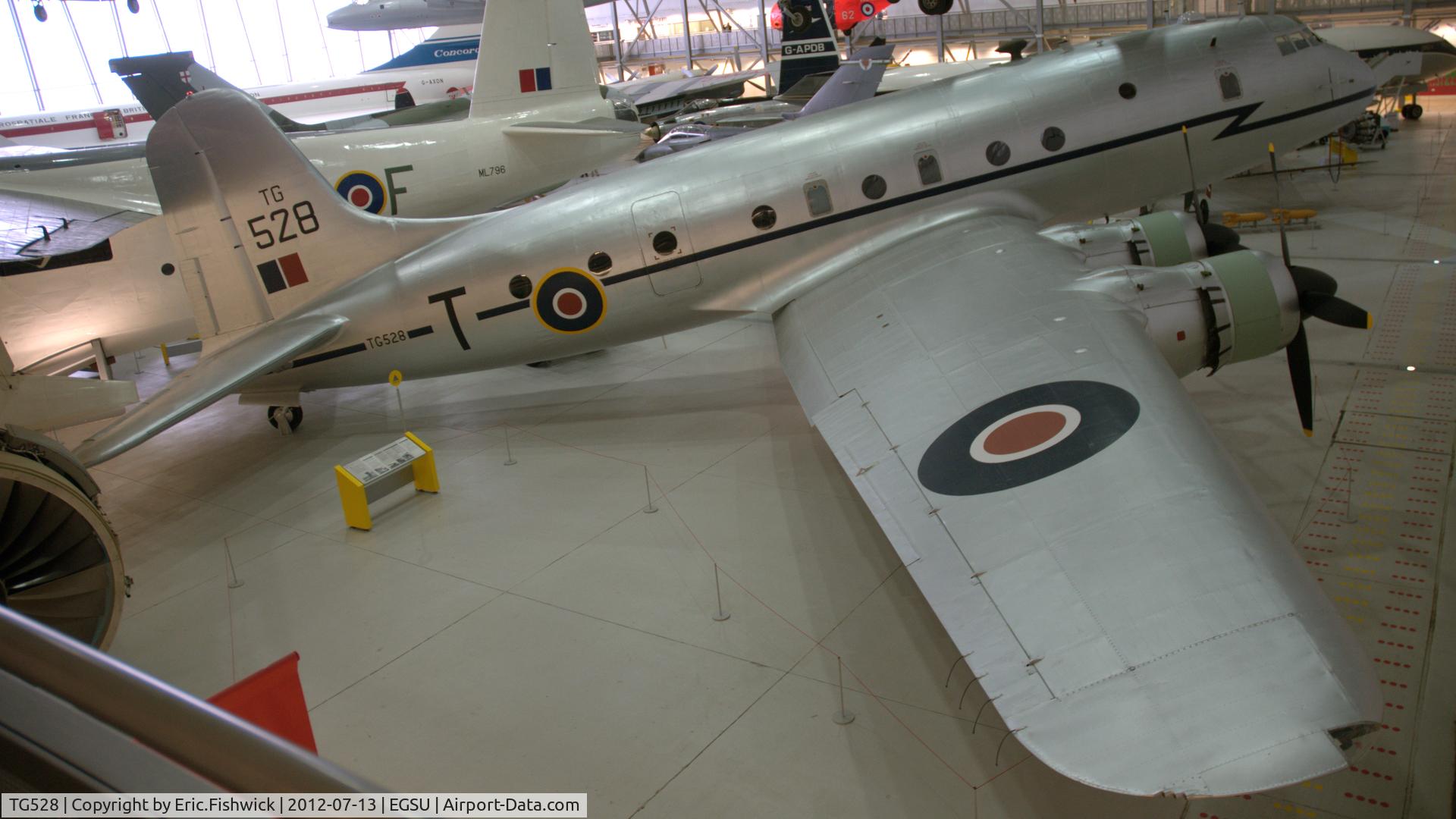 TG528, 1948 Handley Page Hastings C.1A C/N HP67/32, 2. TG528 at the Imperial War Museum, Duxford, Cambridgeshire.