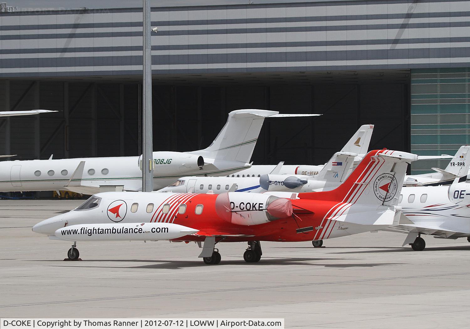 D-COKE, 1981 Gates Learjet 35A C/N 35A-447, Flight Ambulance International Learjet 35