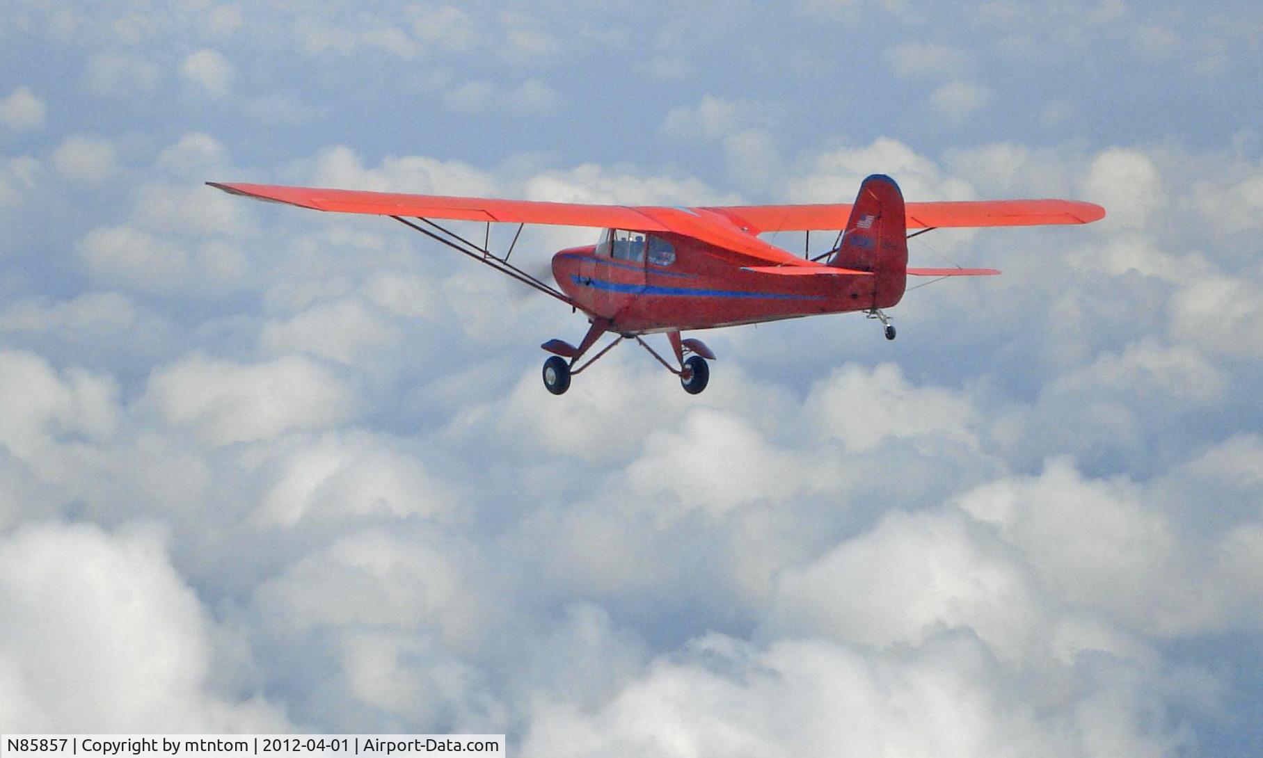 N85857, 1946 Aeronca 11AC Chief C/N 11AC-280, going home from 2012 sun n fun