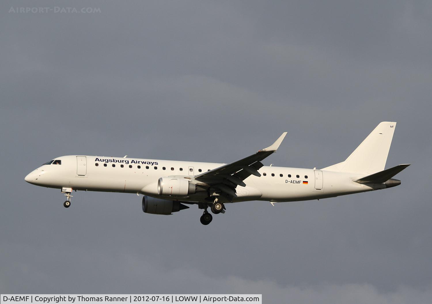 D-AEMF, 2009 Embraer 190AR (ERJ-190-100IGW) C/N 19000310, Augsburg Airlines Embraer 190
