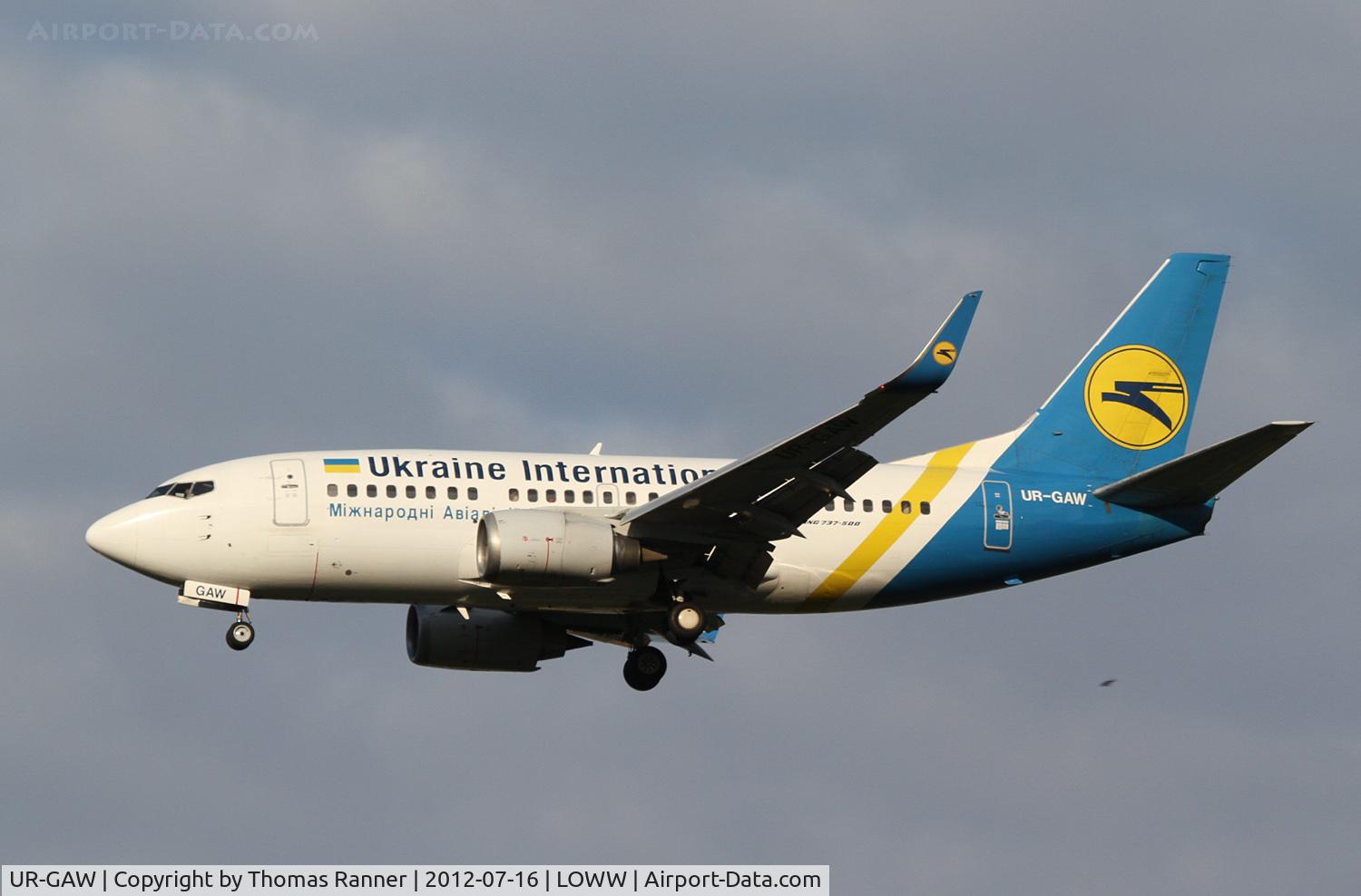 UR-GAW, 1991 Boeing 737-5Y0 C/N 24898, Ukraine International Boeing 737