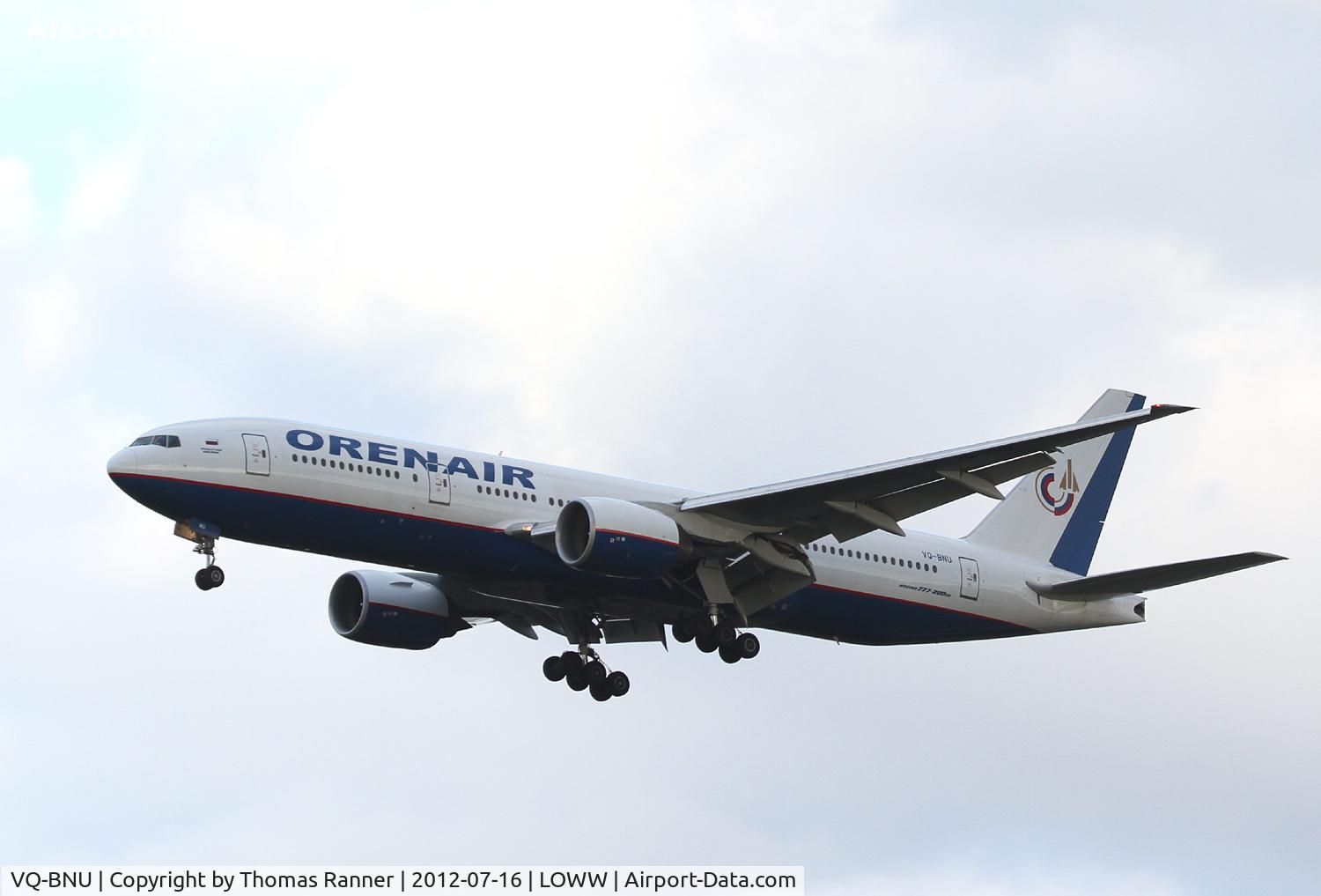VQ-BNU, 1999 Boeing 777-2Q8/ER C/N 29908, Orenair Boeing 777