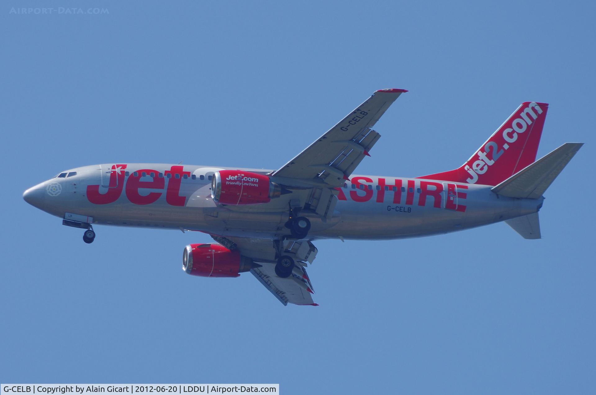 G-CELB, 1986 Boeing 737-377 C/N 23664, Approach Dubrovnik airport