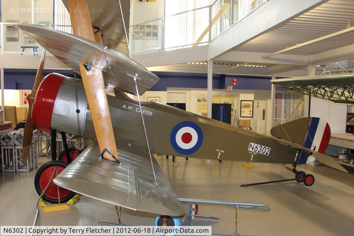 N6302, Sopwith Triplane Replica C/N Not found N6302, At Aero Space Museum of Calgary