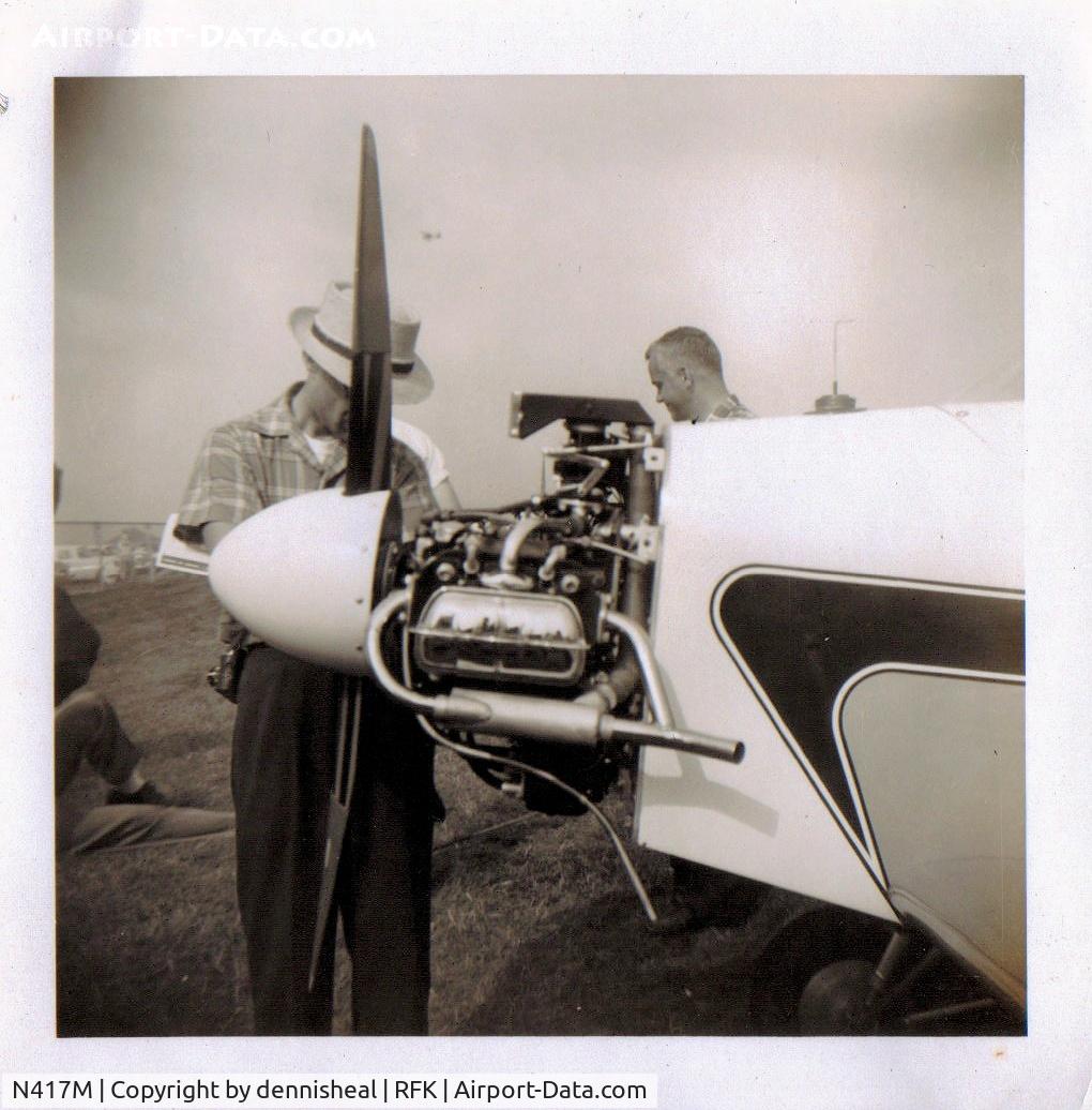 N417M, 1958 Druine D.31 Turbulent C/N PFA-417-1CM, ENGINE VIEW