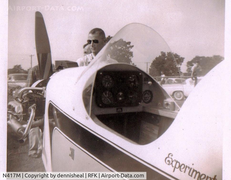 N417M, 1958 Druine D.31 Turbulent C/N PFA-417-1CM, COCKPIT VIEW 1958 DRUINE D-31