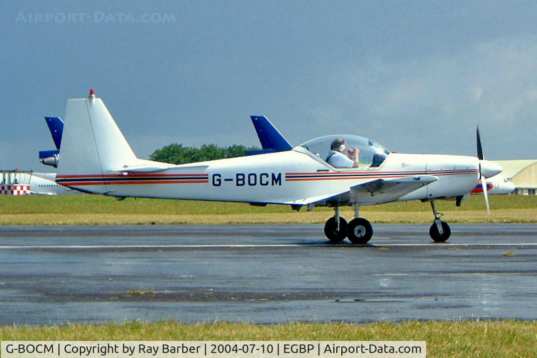 G-BOCM, 1986 Slingsby T-67C Firefly C/N 2036, Slingsby T.67C Firefly [2036] Kemble~G 10/07/2004. Seen here taxing for fuel.