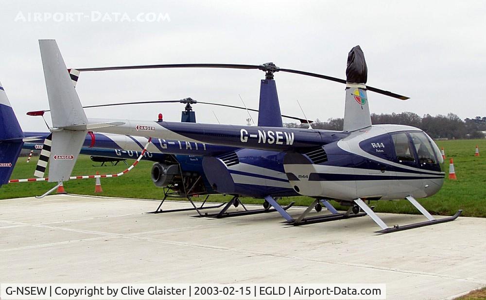 G-NSEW, 1999 Robinson R44 C/N 0615, Originally owned to, Pebblestar Ltd in July 1999 and currently with, GNSEW Ltd since July 2008.