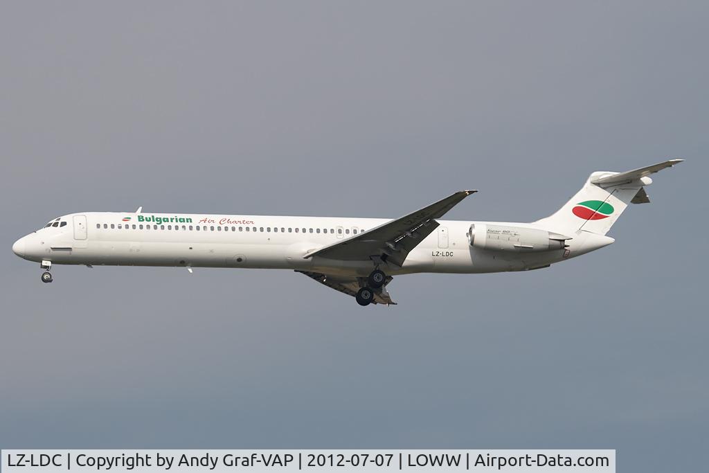 LZ-LDC, 1986 McDonnell Douglas MD-82 (DC-9-82) C/N 49217, Bulgarian Aircharter MD80