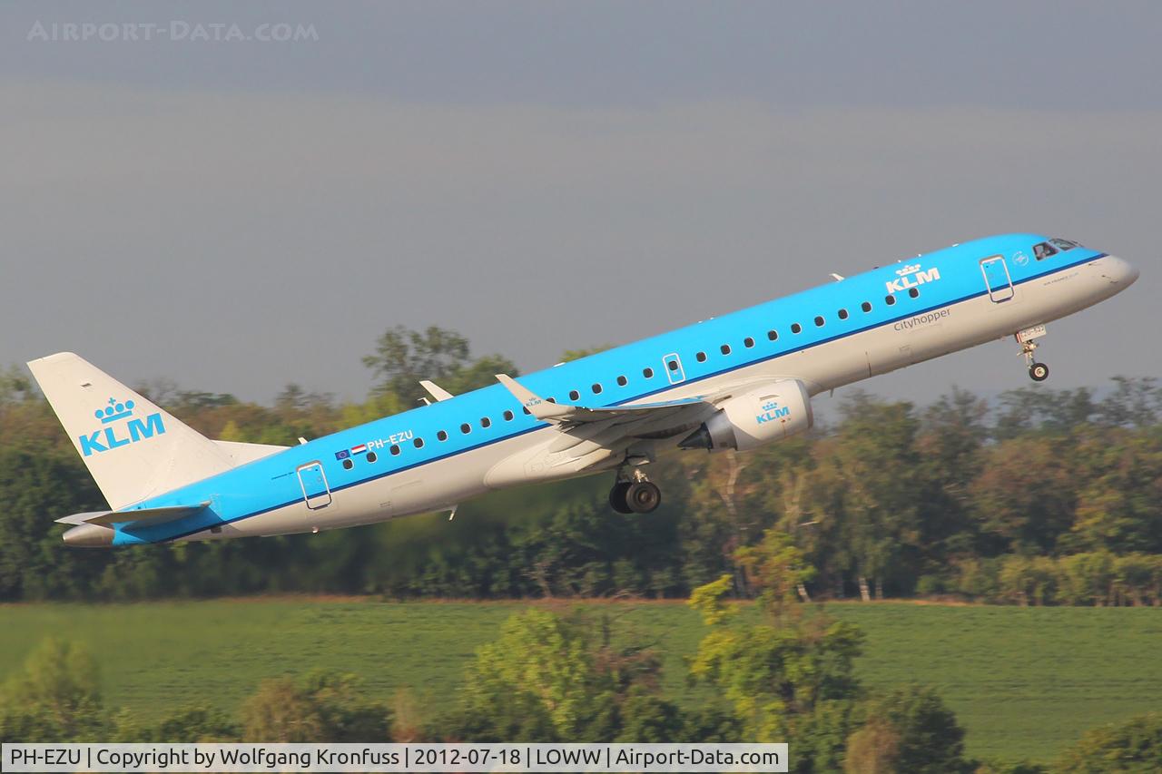 PH-EZU, 2012 Embraer 190LR (ERJ-190-100LR) C/N 19000522, KLM Cityhopper