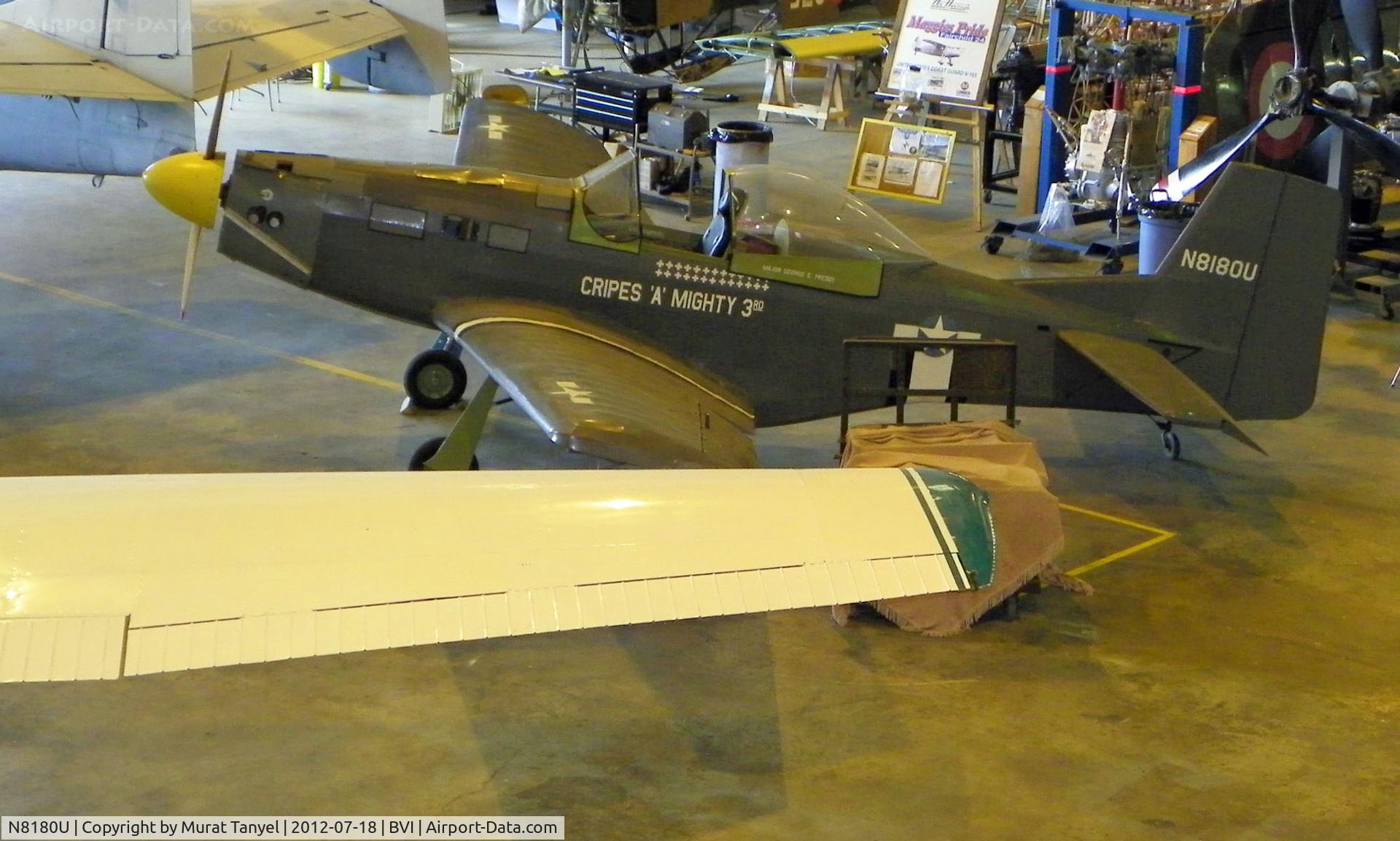 N8180U, 2000 Loehle 5151 Mustang C/N 5151-13086846, At the Air Heritage Museum off of BVI