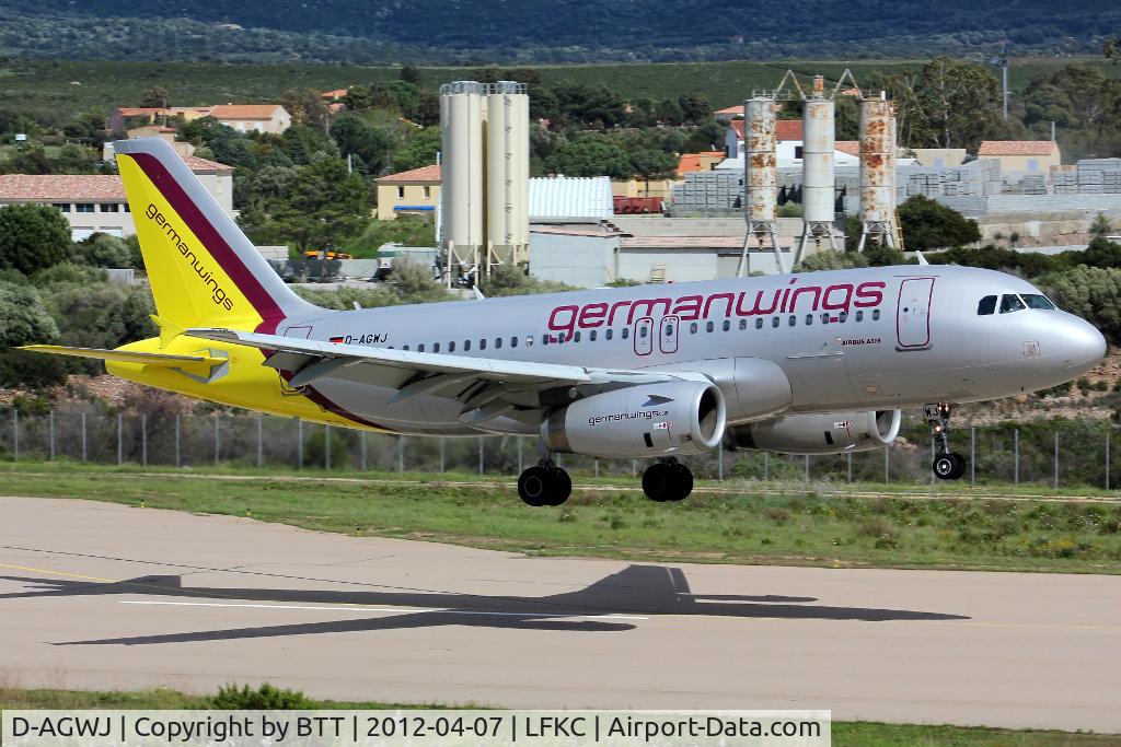 D-AGWJ, 2008 Airbus A319-132 C/N 3375, Landing in 18 from Cologne