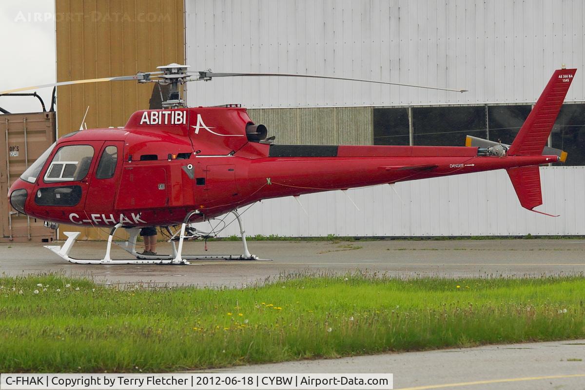 C-FHAK, 1981 Aerospatiale AS-350BA Ecureuil C/N 1545, 1981 Aerospatiale AS 350 BA, c/n: 1545 at Springbank