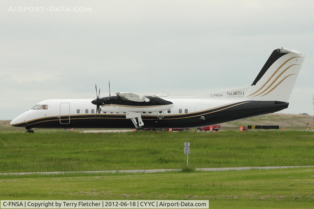 C-FNSA, 1993 De Havilland Canada DHC-8-315 Dash 8 C/N 354, at Calgary