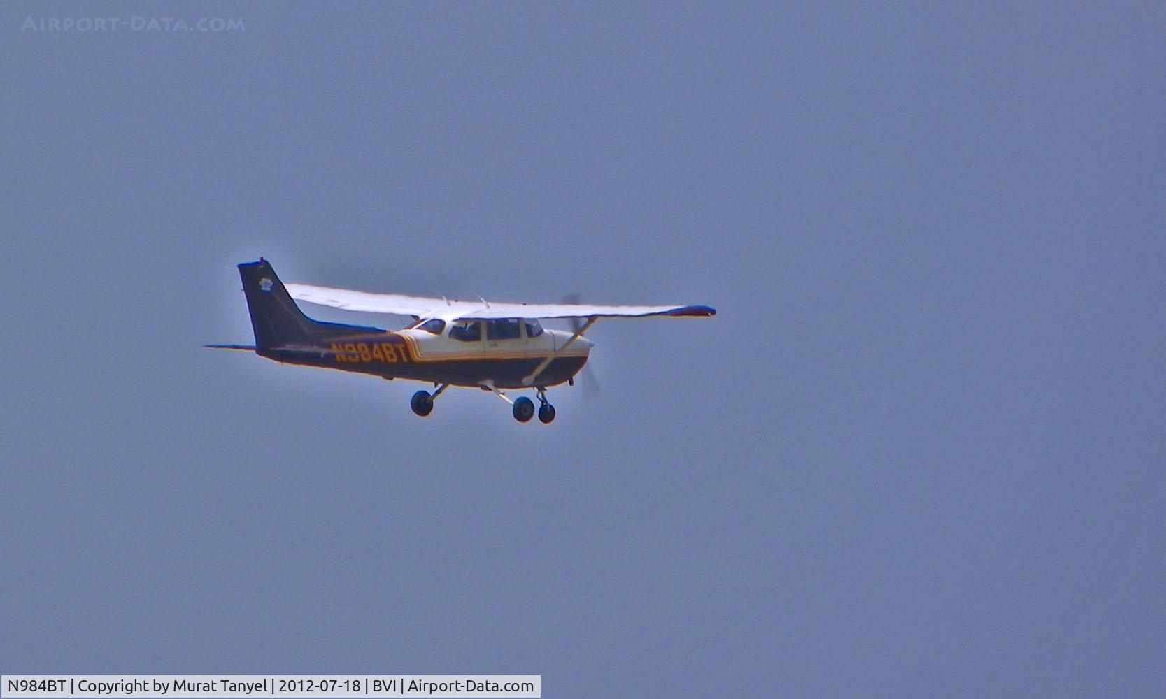 N984BT, 1998 Cessna 172R C/N 17280431, Having just taken off from BVI