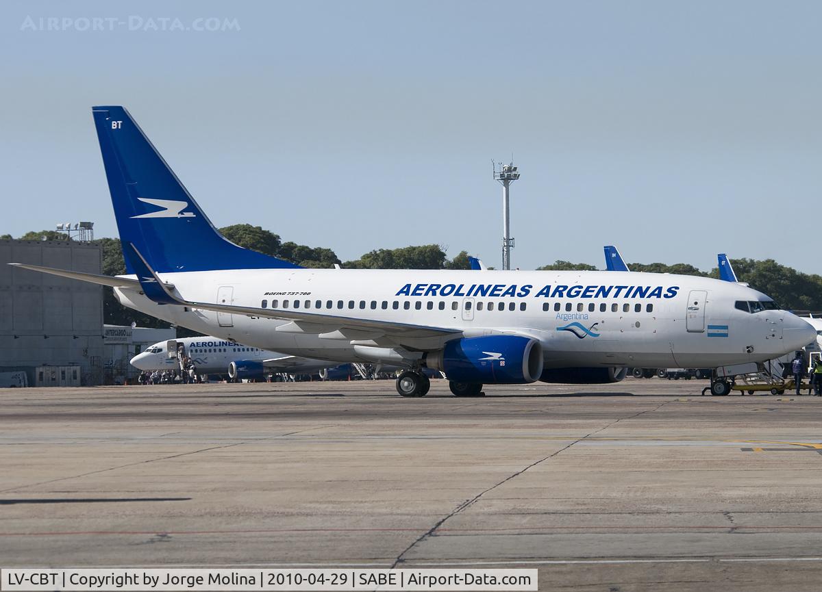 LV-CBT, 2007 Boeing 737-76N C/N 34756, In AEP.