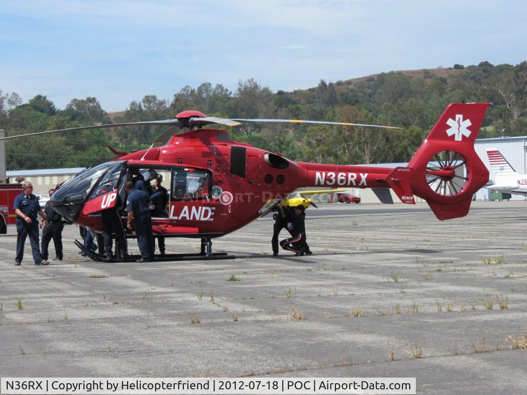 N36RX, Eurocopter EC-135P-2+ C/N 0859, Training day with LA Co Fire and Upland Fire Helicopter
