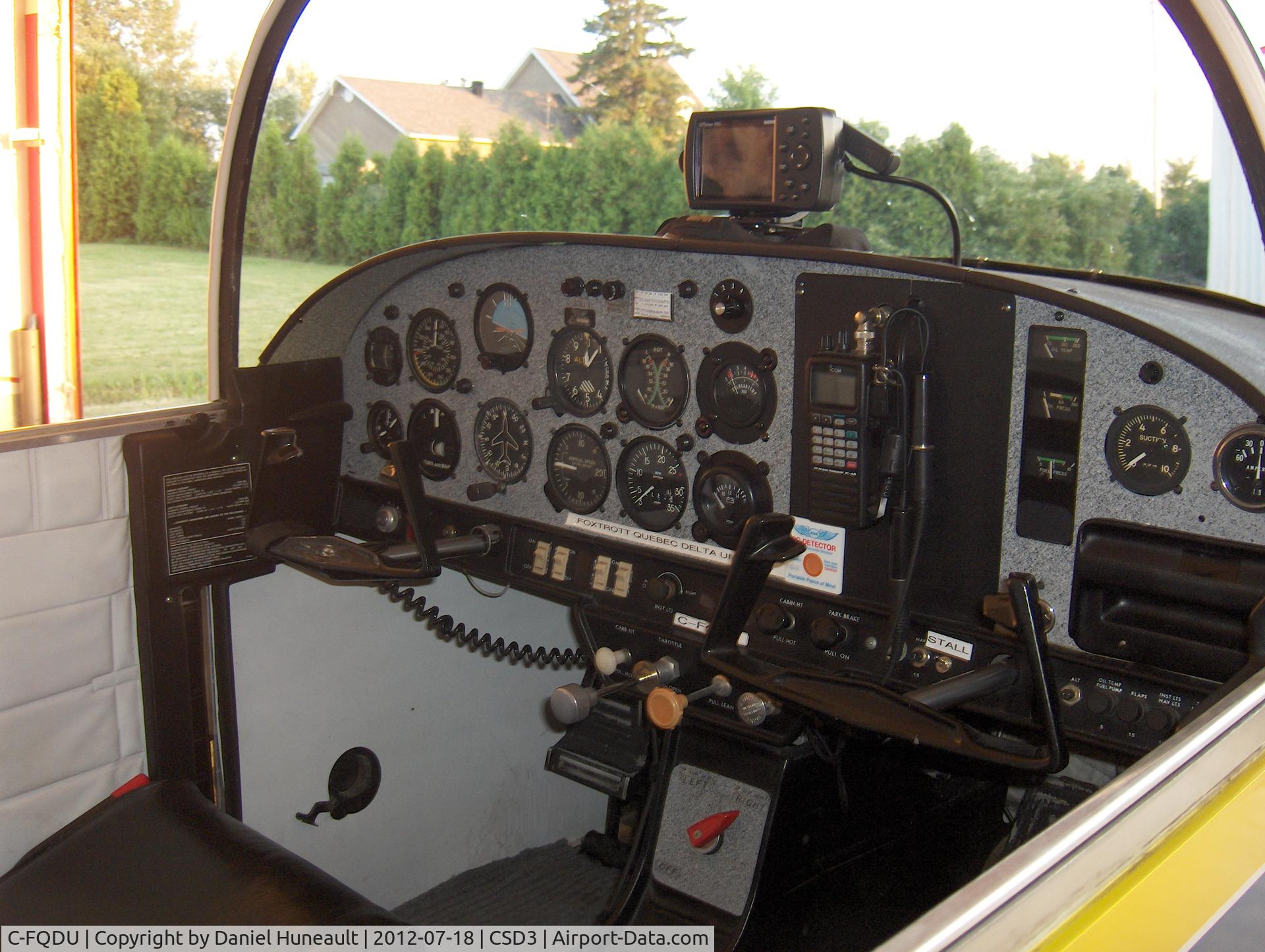C-FQDU, 1969 American Aviation AA-1 C/N AA1-0198, Inside dash