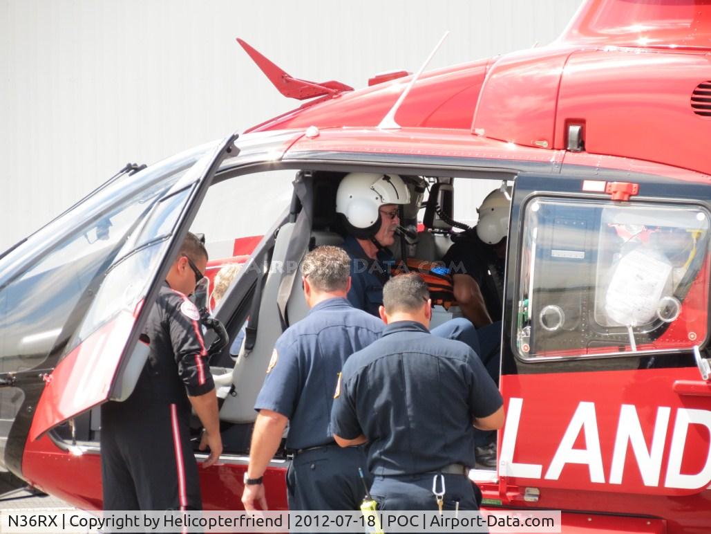N36RX, Eurocopter EC-135P-2+ C/N 0859, LA County Fire personnel loaded up for a short flight in the pattern