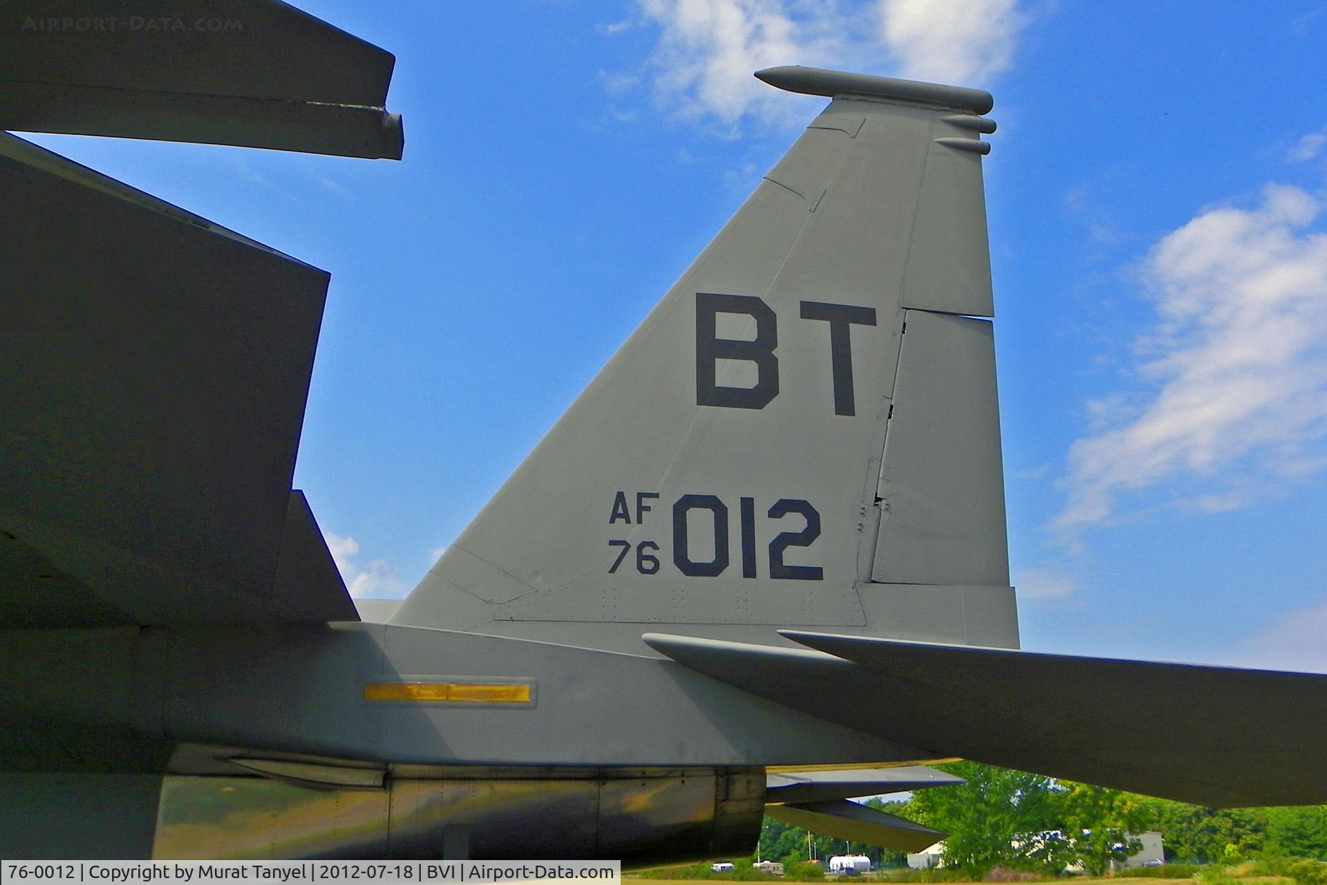 76-0012, 1976 McDonnell Douglas F-15A Eagle C/N 0191/A164, The Tail