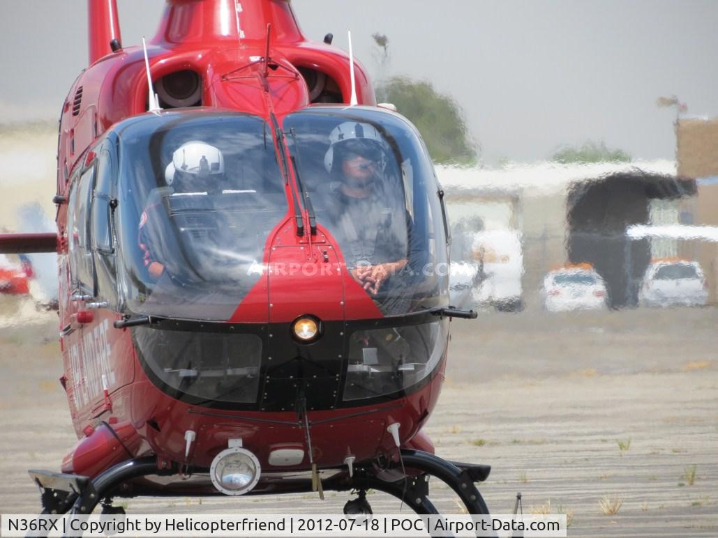 N36RX, Eurocopter EC-135P-2+ C/N 0859, Getting ready to start up and go back to home station at Cable (CCB)