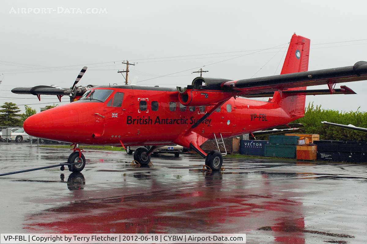 VP-FBL, 1988 De Havilland Canada DHC-6-300 Twin Otter C/N 839, De Havilland Canada DHC-6-300 Twin Otter, c/n: 839 of British Antartic Survey at Springbank for maintenance