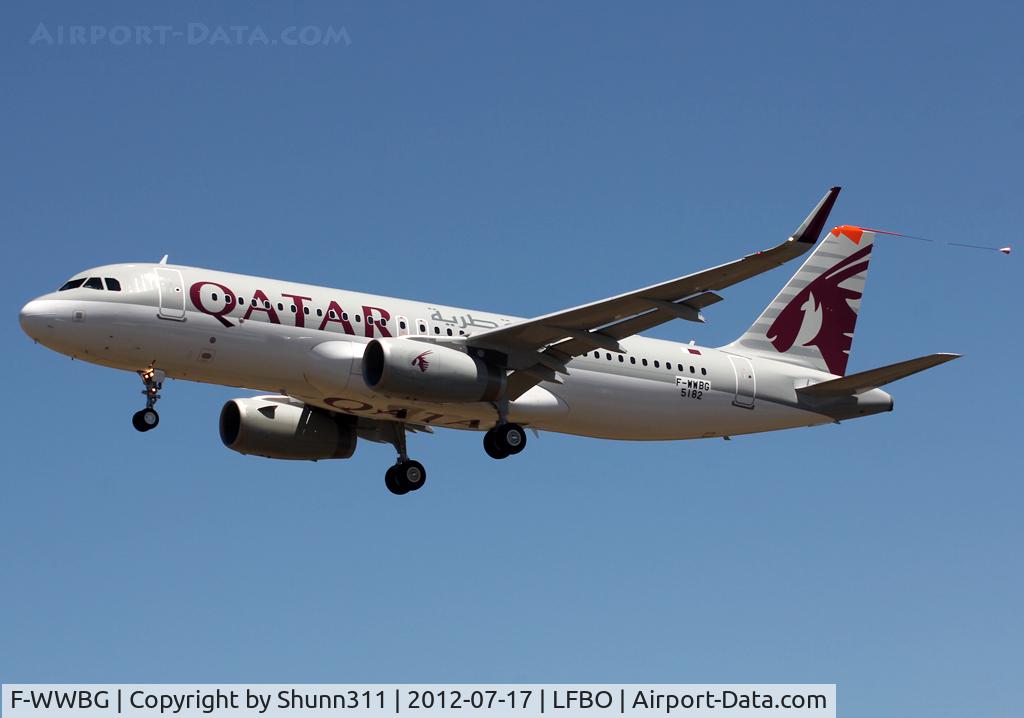 F-WWBG, 2012 Airbus A320-232 C/N 5182, C/n 5182 - To be A7-AHV - First A320 for Qatar Airways with sharklets ;)