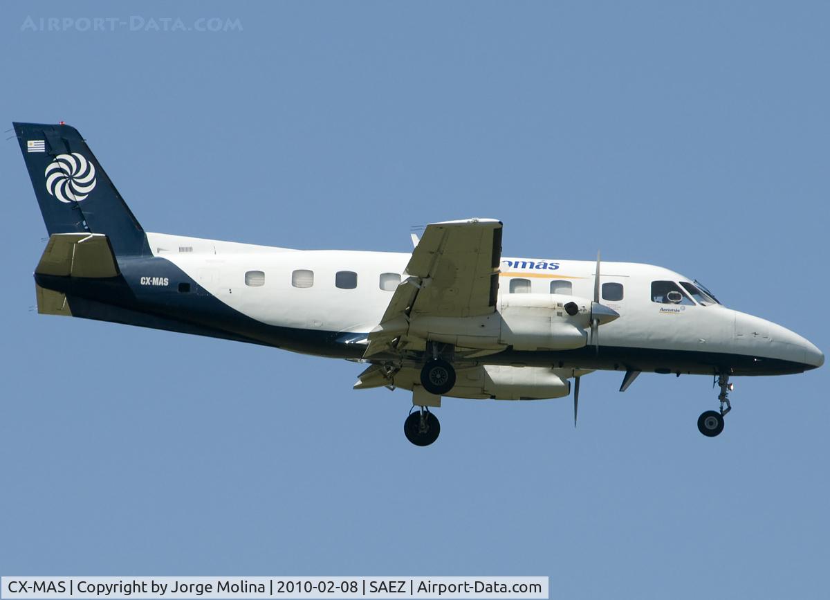 CX-MAS, 1982 Embraer EMB-110P1 Bandeirante C/N 110393, On final RWY 29.