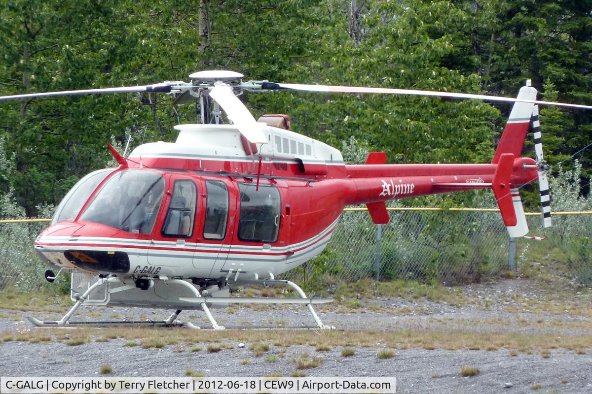 C-GALG, Bell 407 C/N 53059, At Canmore Municipal Heliport Heliport , Alberta