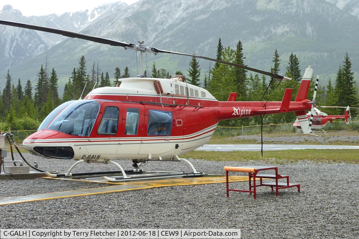 C-GALH, 1989 Bell 206L-3 LongRanger III C/N 51297, At Canmore Municipal Heliport Heliport , Alberta