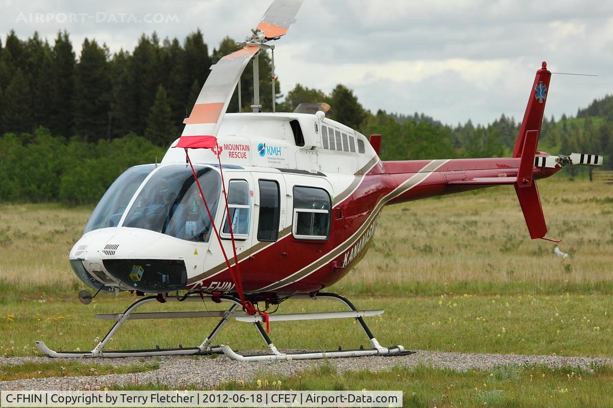 C-FHIN, 1990 Bell 206L-3 LongRanger III C/N 51415, At Kananaskis Village Helistop Airport