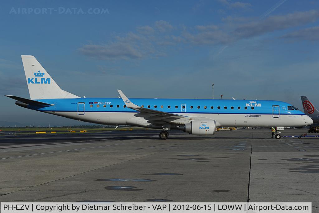 PH-EZV, 2012 Embraer 190LR (ERJ-190-100LR) C/N 19000528, KLM Embraer 190