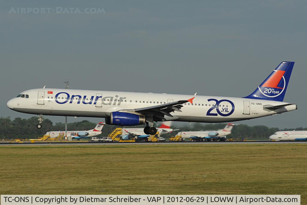 TC-ONS, 1993 Airbus A321-131 C/N 364, Onur Air Airbus 321