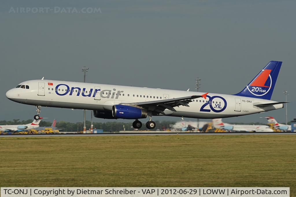 TC-ONJ, 1993 Airbus A321-131 C/N 385, Onur Air Airbus 321