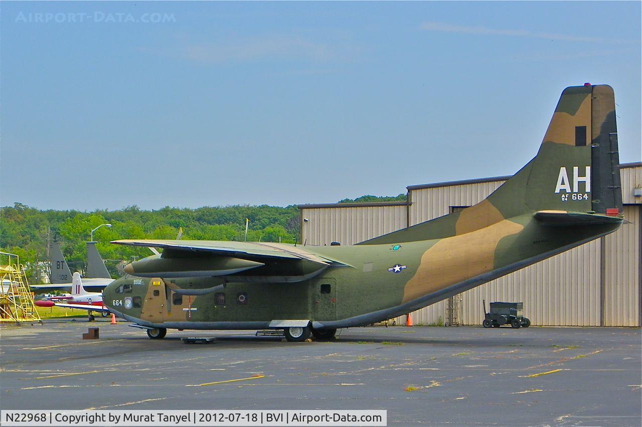 N22968, 1954 Fairchild C-123K Provider C/N 20113, Parked at the Air Heritage Museum