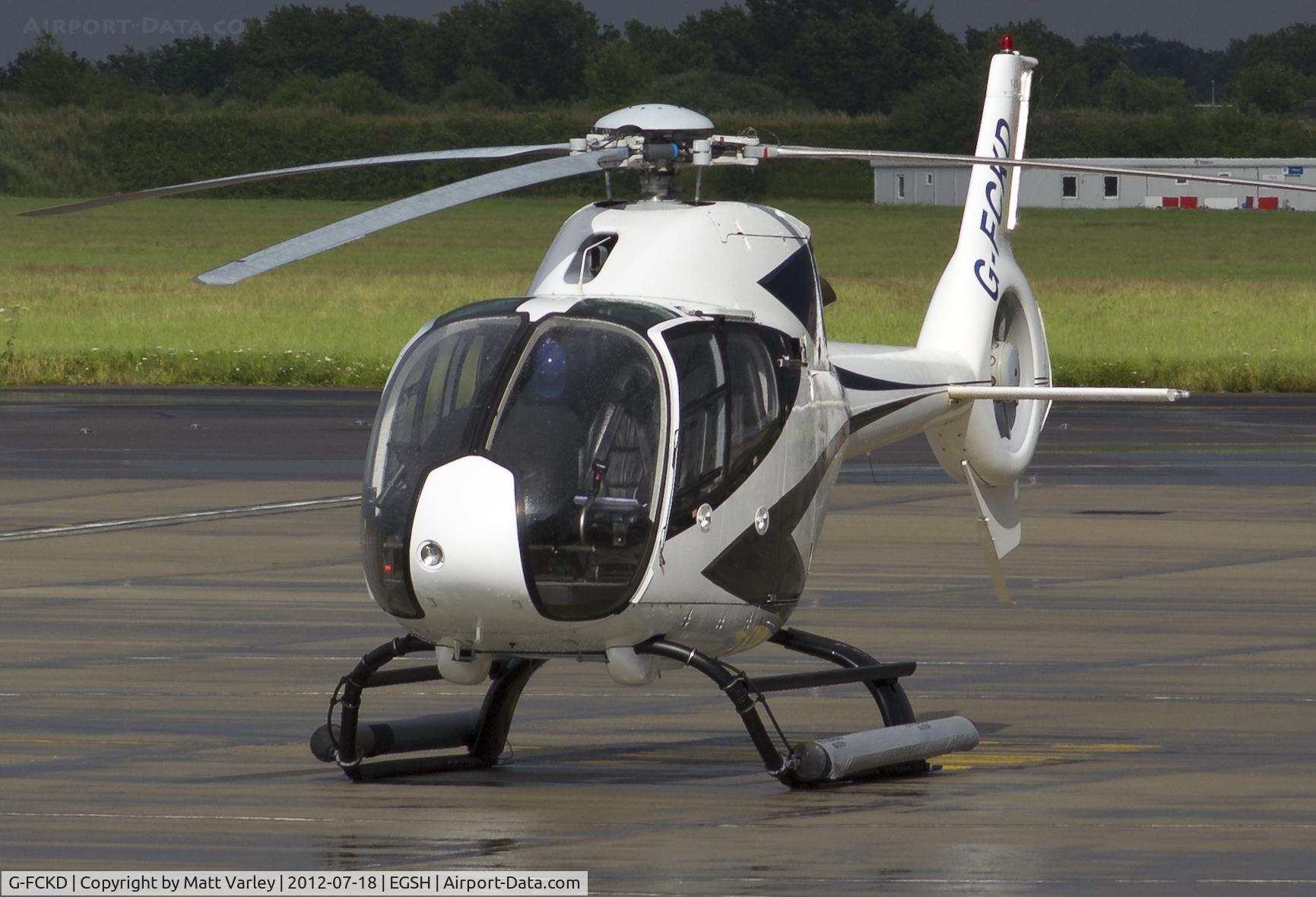 G-FCKD, 2001 Eurocopter EC-120B Colibri C/N 1209, Sat on stand at SaxonAir.