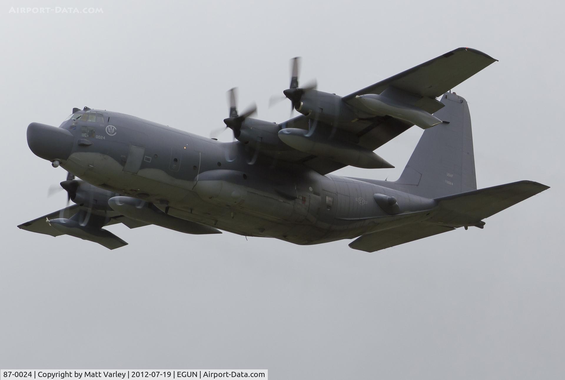 87-0024, 1987 Lockheed MC-130H Combat Talon II C/N 382-5092, Departing RWY 29.