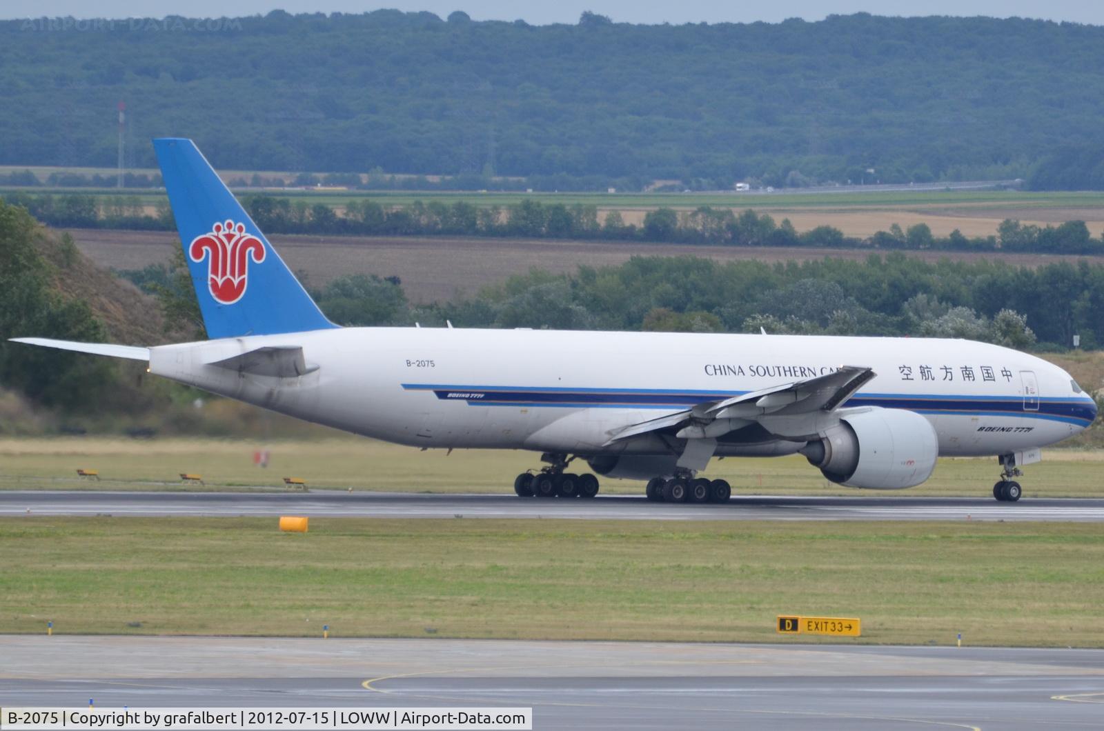B-2075, 2009 Boeing 777-F1B C/N 37312, shortly before take-off on runway 16 @ VIE