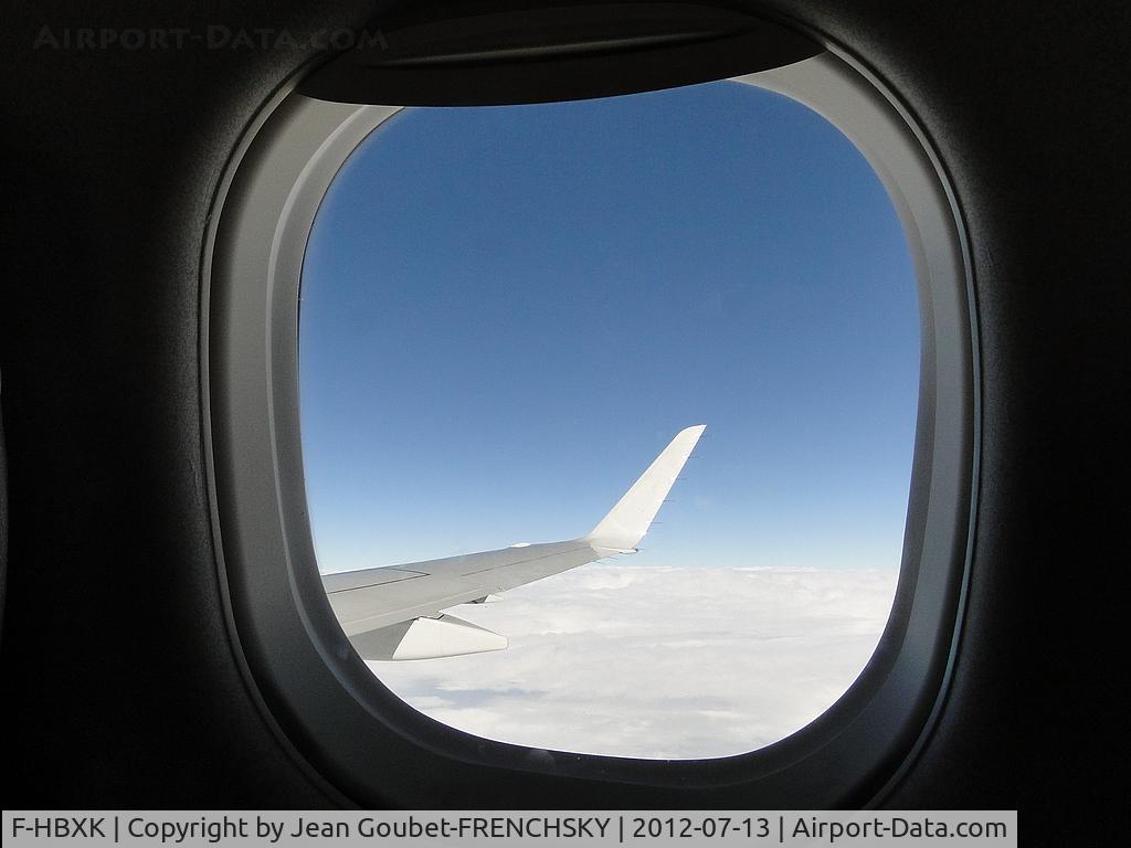 F-HBXK, 2004 Embraer 170LR (ERJ-170-100LR) C/N 17000008, in flight to Lille Lesquin from Bordeaux Mérignac