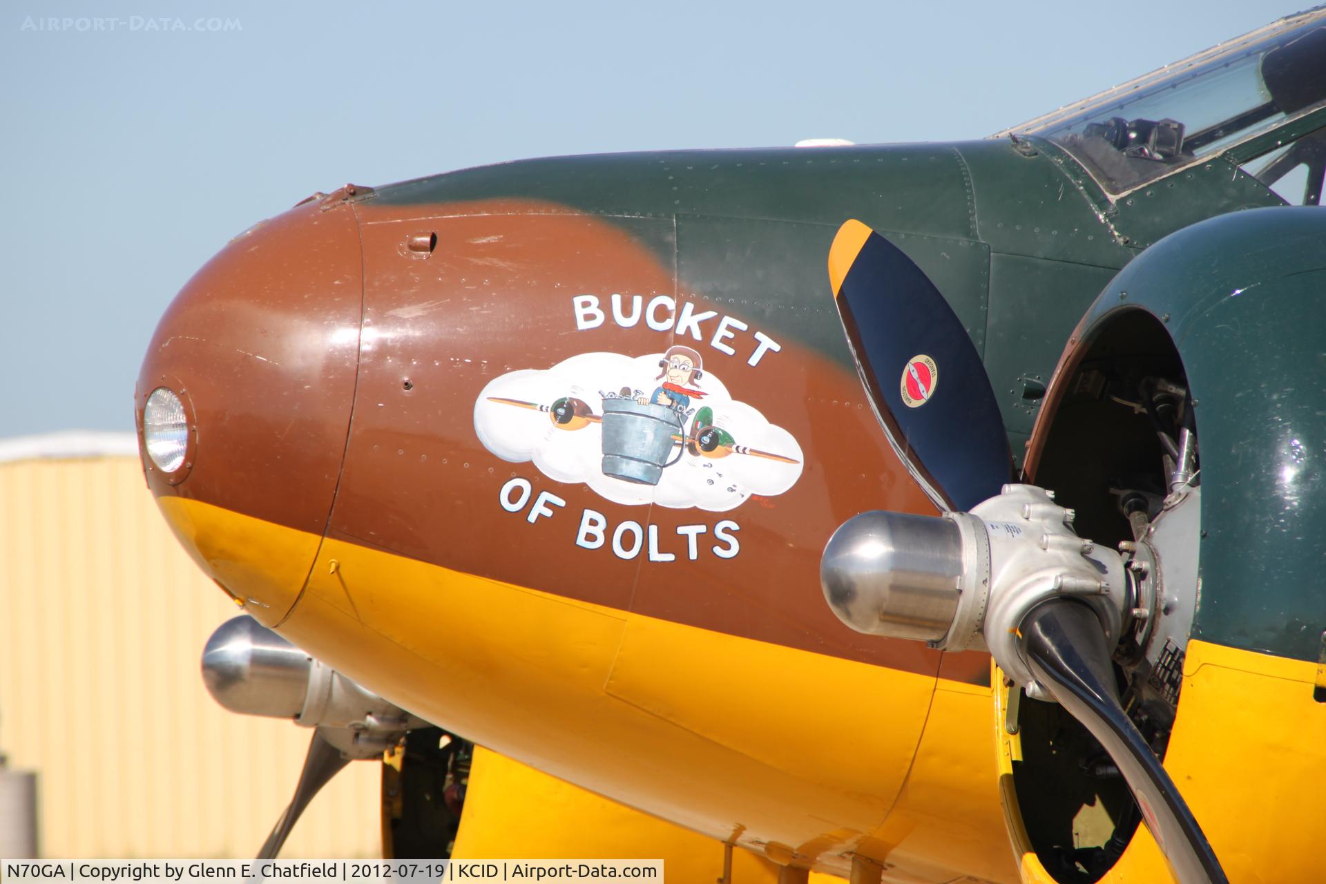N70GA, 1946 Beech D18S C/N A-177, Preparing for flight