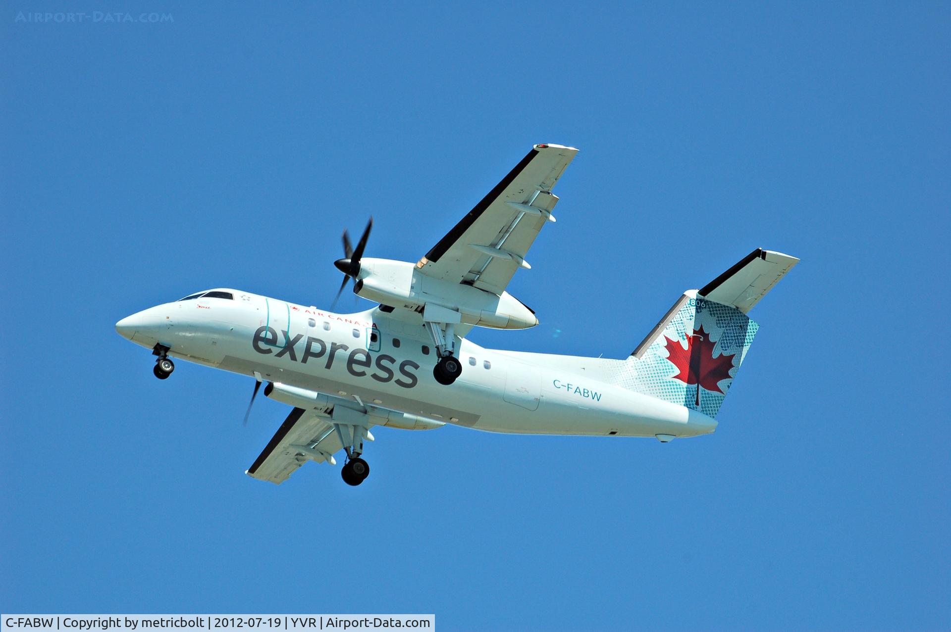C-FABW, 1988 De Havilland Canada DHC-8-102 Dash 8 C/N 097, Now in Air Canada Express colours