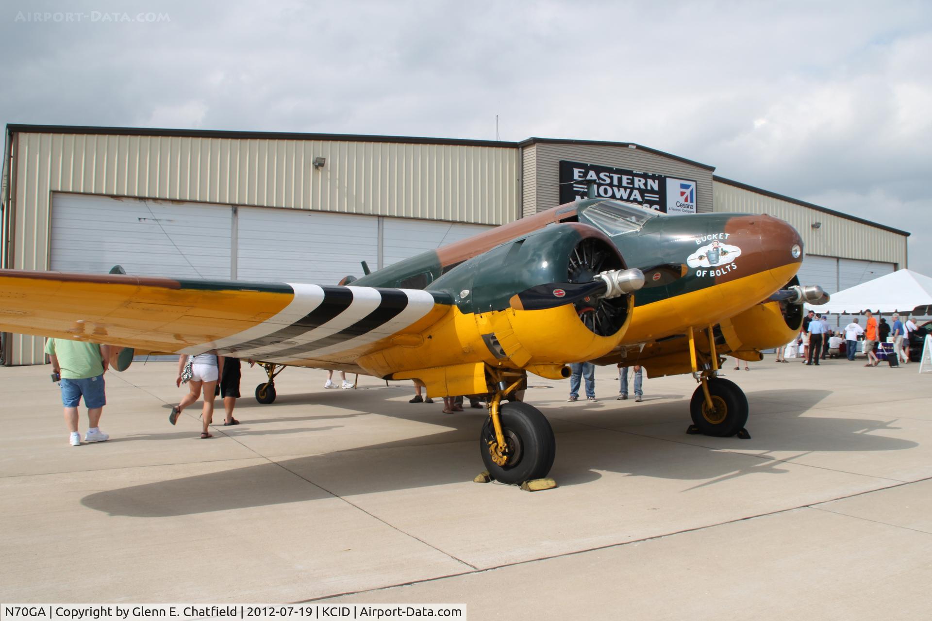 N70GA, 1946 Beech D18S C/N A-177, On the PS Air Ramp