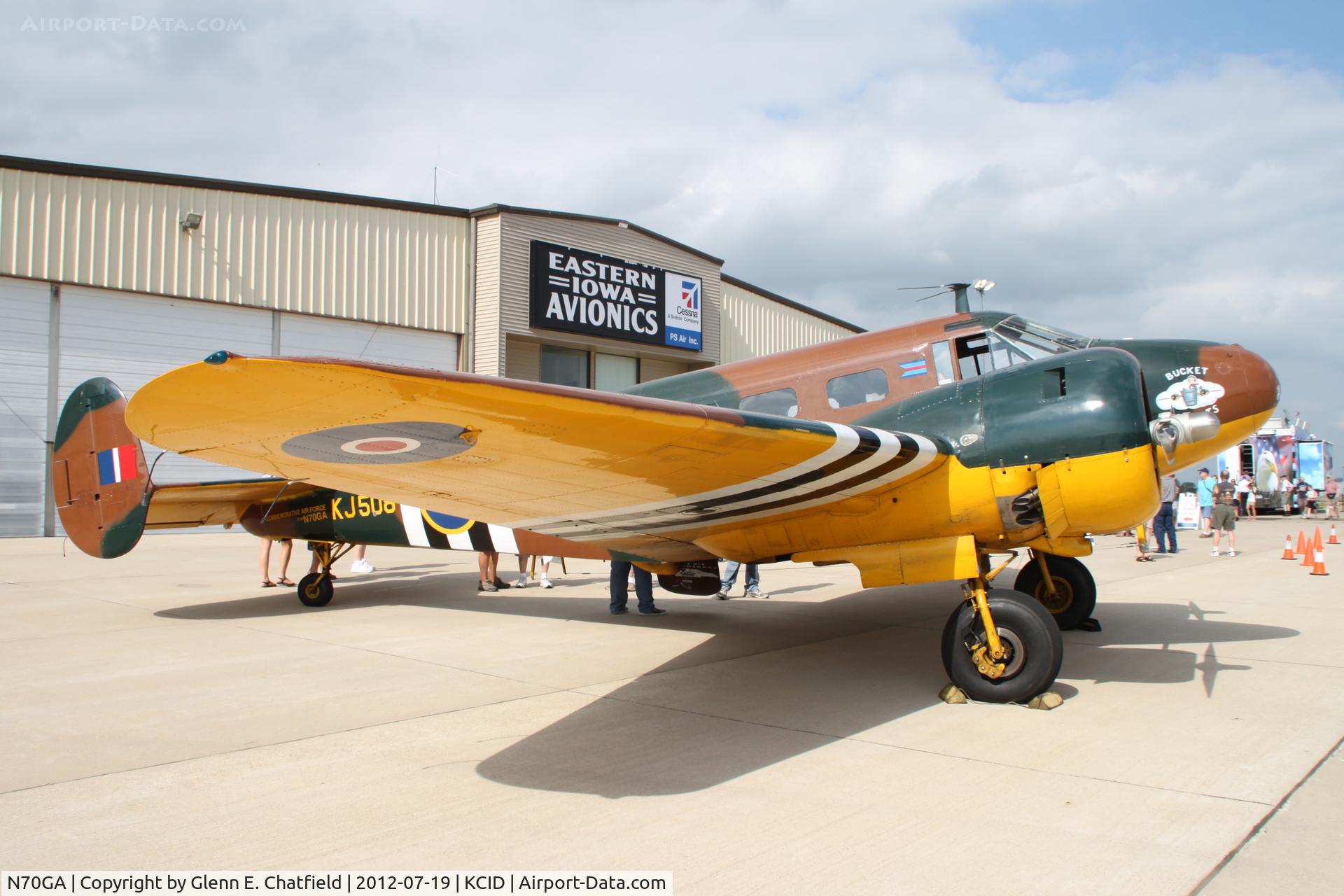 N70GA, 1946 Beech D18S C/N A-177, On the PS Air ramp