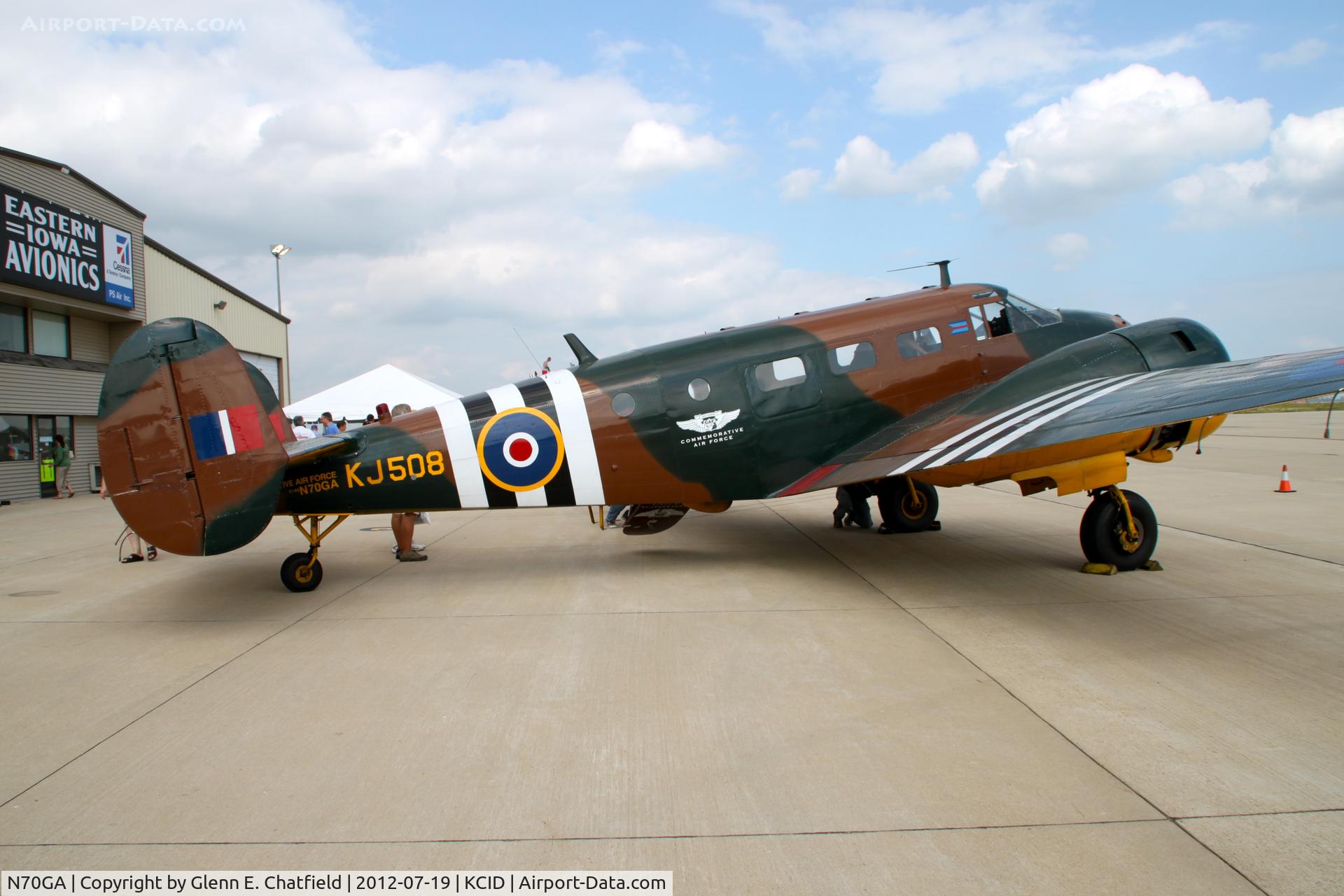 N70GA, 1946 Beech D18S C/N A-177, On the PS Air ramp