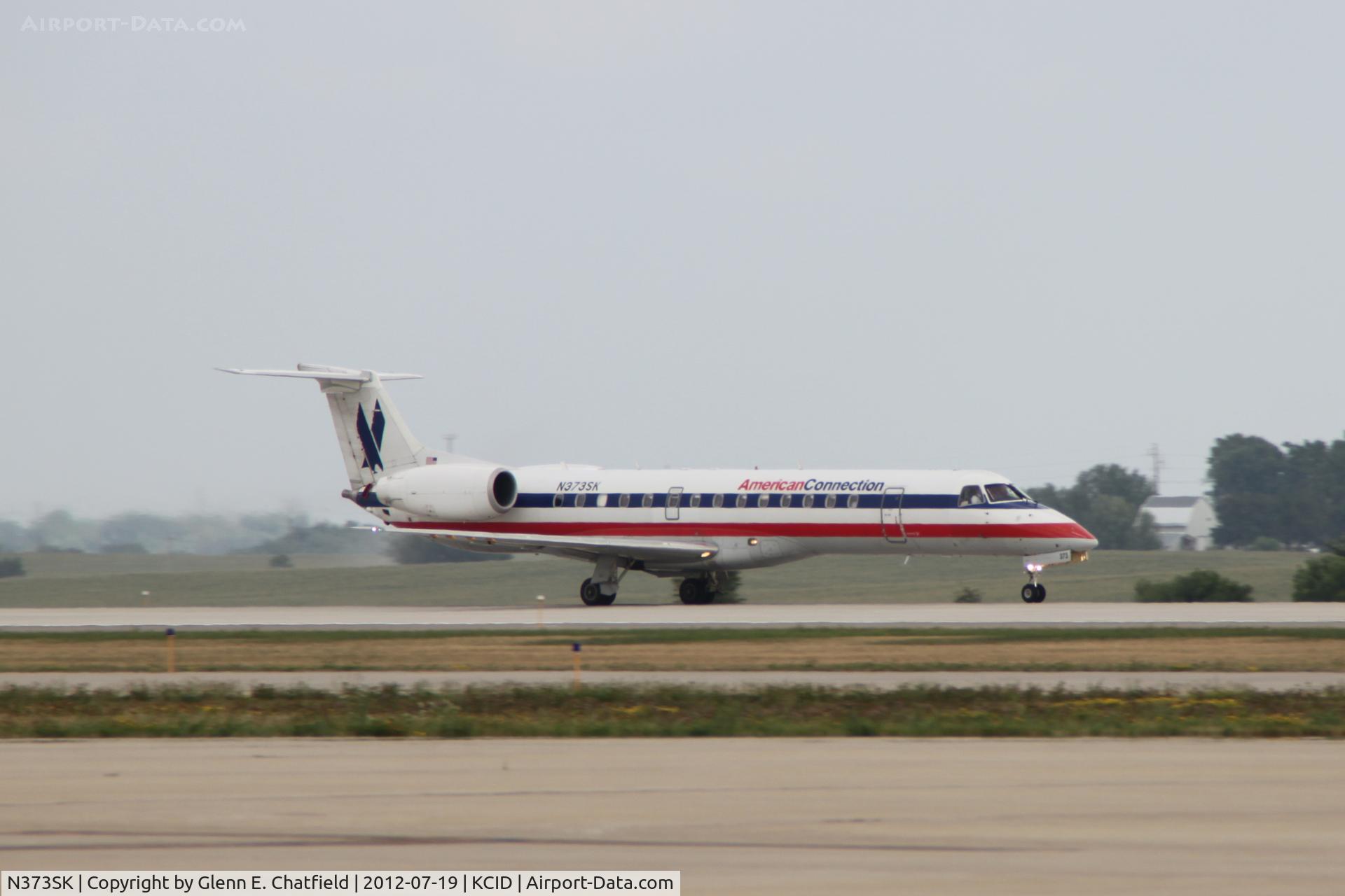 N373SK, 2001 Embraer ERJ-140LR (EMB-135KL) C/N 145543, Departing Runway 27