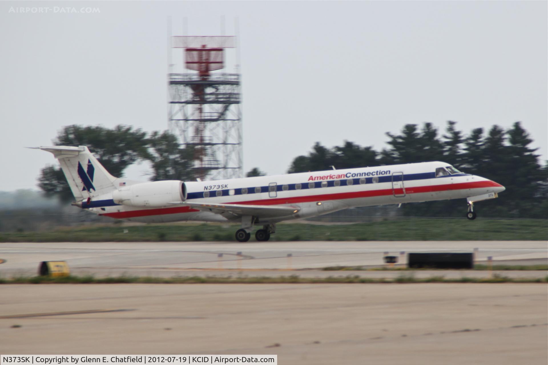 N373SK, 2001 Embraer ERJ-140LR (EMB-135KL) C/N 145543, Departing Runway 27