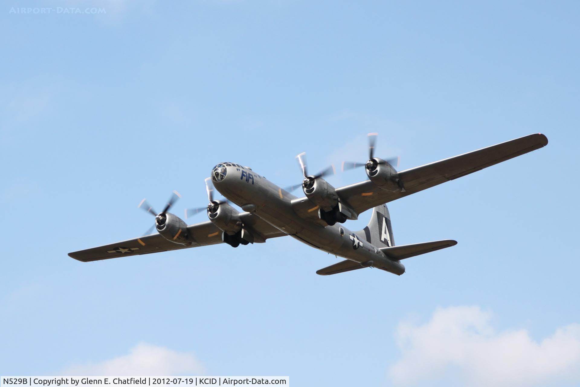 N529B, 1944 Boeing B-29A-60-BN Superfortress C/N 11547, Departing runway 27