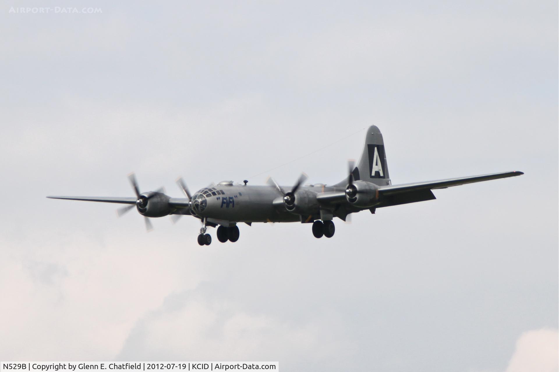 N529B, 1944 Boeing B-29A-60-BN Superfortress C/N 11547, Final approach runway 27