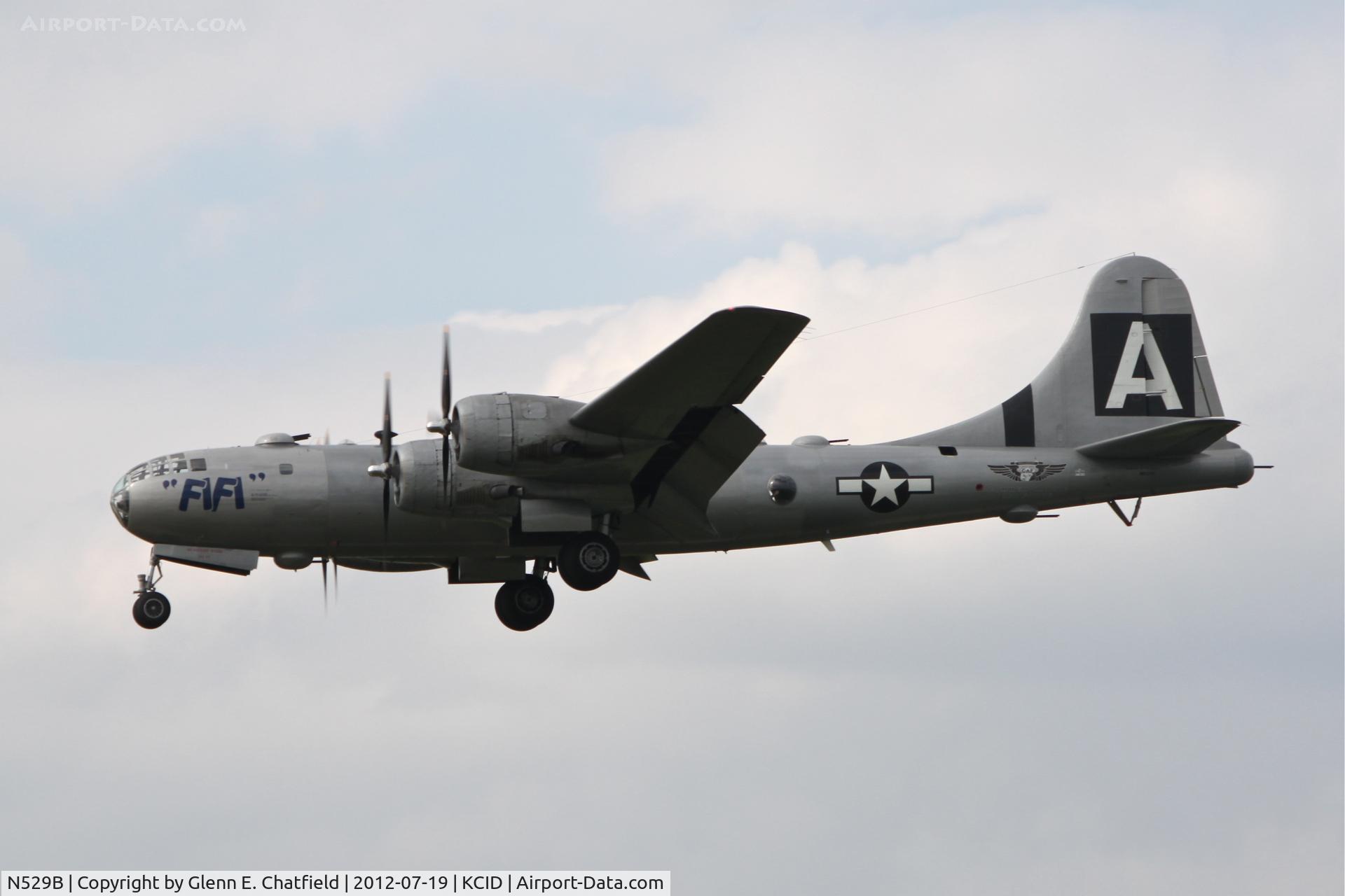 N529B, 1944 Boeing B-29A-60-BN Superfortress C/N 11547, Final approach runway 27